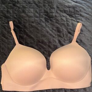 Nude Victoria’s Secret Padded No-Wire Bra